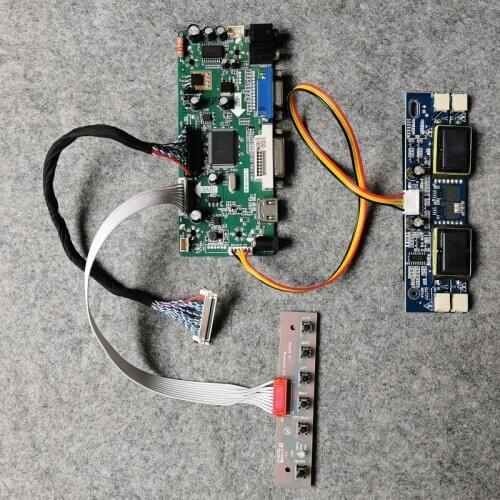 LVDS 30Pin 1680*1050 Kit VGA+DVI M.NT68676 LCD panel drive board 4CCFL Fit M220EW01/M201EW02/CLAA220WA01/CLAA201WA04 matrix
