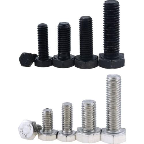 M3-M14 M4 A2-70 304 Stainless Steel OR Grade 8.8 Metric Thread DIN933 External Outside Hex Hexagon Head Cap Screw Bolt L=8-160mm
