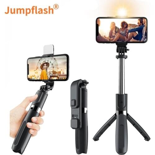 Jumpflash 3 In1 Bluetooth Wireless Selfie Stick Tripod 102cm Foldable & Monopods Universal for iPhone HUAWEI Xiaomi Phone Tripod