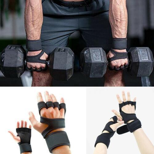 Men Women Fitness Gloves Wrist Support Weight Lifting Training Glove Heavy Gym Workout
