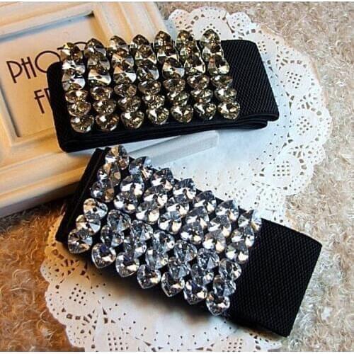 New European Peach Heart Design Glass Rhinestone Ms. Girdle Womens Yellow/white,wholesale Yd069 Christmas Gift