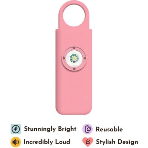 Personal Safety Alarm Self Defense Siren 130dB for Women Keychain with SOS LED Light Personal Security Keychain Alarm