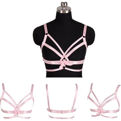 Hollow Bra Harness Garter Suspenders Bust Bondage Straps For Women Harajuku Lingerie Harness Garter Belt Erotic Accessories