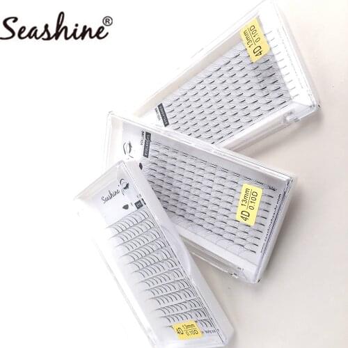 Seashine Eyelashes Makeup Lash Extension 2D3D4D5D6D Premade Fans Russian-Volume-Eyelash Faux Mink Premium Eyelash-Extension