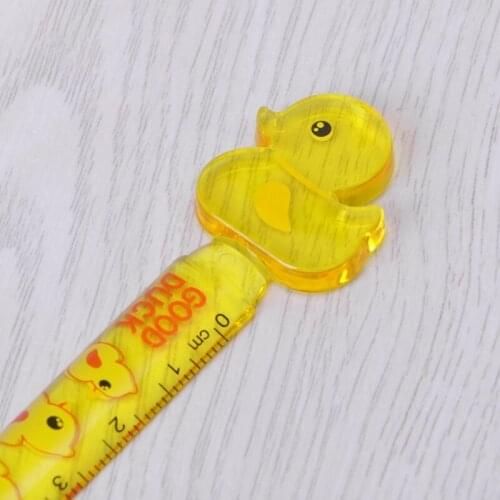 Cute Duck Plastic Straight Ruler Measuring Tool Stationery Office School Supply