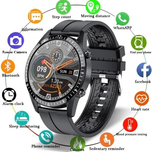 LIGE 2021 New Smart Watch Men Full Touch Screen Sport Fitness Watch IP68 Waterproof Bluetooth For Android ios smartwatch Men+box
