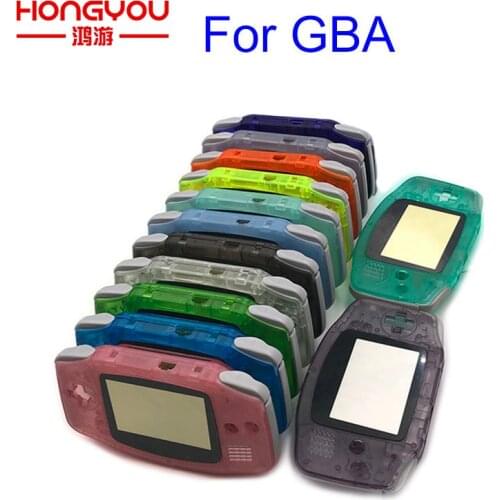 Replacement Luminous Clear Case Shell Cover for Nintendo GBA Housing Case for Gameboy Advance Console Buttons Screw Driver