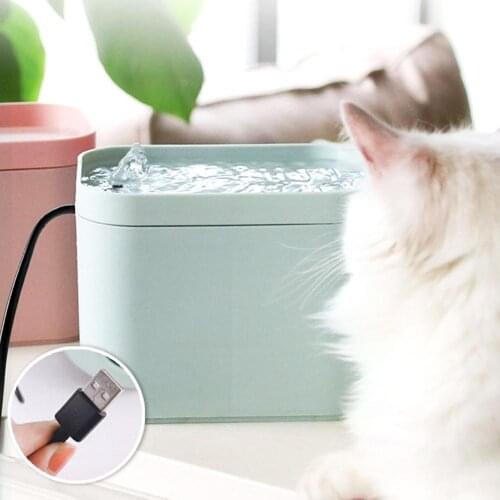 Pet Smart Water Dispenser Cat Dogs Automatic Water Fountain USB Automatic Circulating Water Dispenser Quiet Drinker Auto Feeder