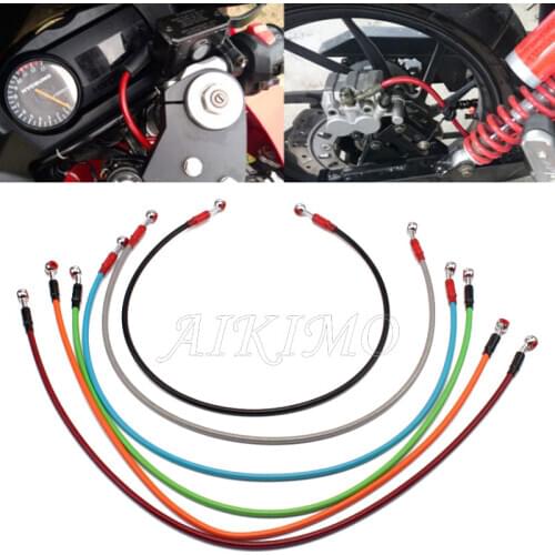 1pcs Motorcycle 90CM Colored Hydraulic Brake Fluid Line Hose Cable 6colors Universal for Enduro Dirt Bike Pit Stunt Bike EXC SX