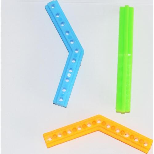 10/100pcs 135 degree plastic bar/rod/toy car bracket/axle frame/model materials/baby toys/Technology model parts rc car