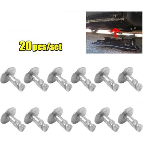 20pcs Undertray Engine Under Cover Fixing Clips Trim Panel Metal Screw For Audi A3 A4 A6 A8 SKODA Superb I VW Passat B5