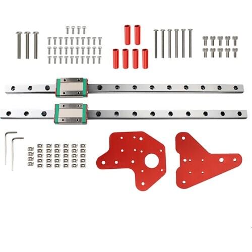 3D Printer Accessories Linear Rails Kit With Slider Mounting Plate Gasket 3d Printer Upgrade Kit For Ender 3/Pro/V2 CR 10/V2/pro