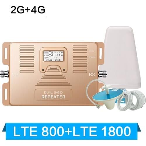 4G+4G LTE 800 LTE 1800 Cellular Signal Booste Repeater