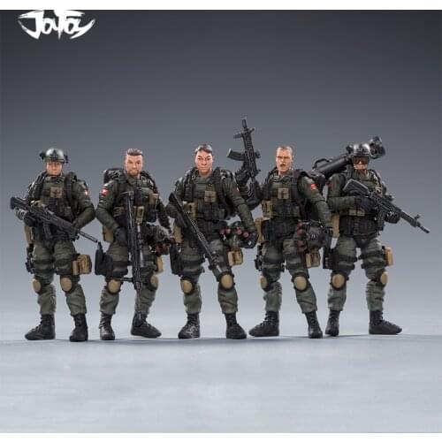 5pcs/Lot) JOYTOY Stars 1/18 3.75inch Anti Terror Force Collection Action Figure