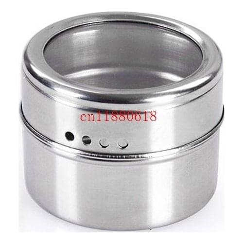 500pcs/lot Free Shipping Wholesale Magnetic Magical Stainless steel spice jar monosexuality tank sauce pot seasoning bottle