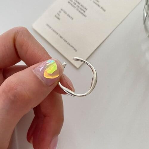 925 sterling silver Mobius ring ins simple Japan Korean opening adjustable single ring ring female jewelry for women ring set