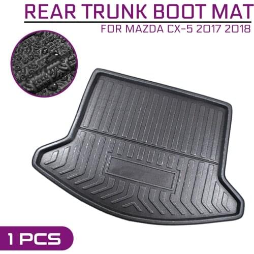 Car Floor Mat Carpet For Mazda CX-5 2017 2018 Rear Trunk Anti-mud Cover