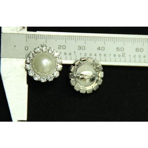 Free Shipping Wholesale 18mm Rhinestone Button For Hair Flower Wedding Invitation 40pcs/lot