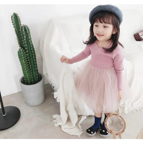 Baby Girl Dress New 2018 Lace Long Sleeve Tutu Dress For Children Wedding Party Prom Costume Girls Dresses Kids Clothing