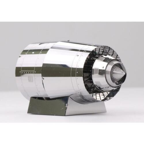 MU 3D Metal Puzzle Turbine engine General Series DIY 3D Laser Cut Assemble Jigsaw Toys Desktop decoration GIFT For Audit