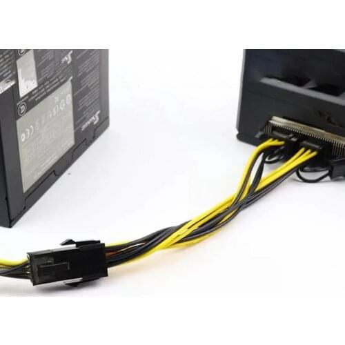 Multifunction Power Cable Professional 6Pin to Dual 8Pin 20cm Graphics Card Power Data Cord Splitter for Computer PC Accessories