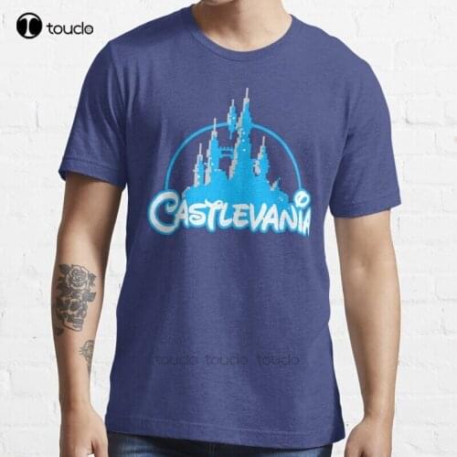 New Castlevania Cool Funny Retro Graphic Typography 80S T-Shirt Cotton Men Tee Shirt