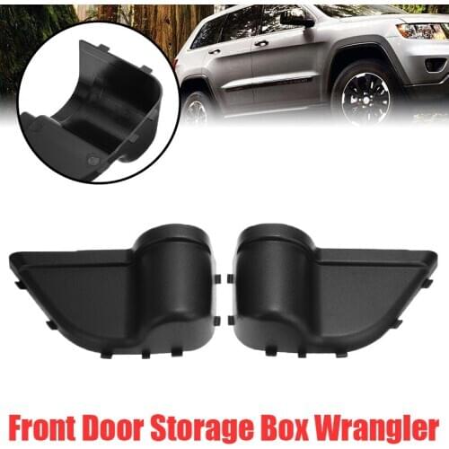 New Arrival 2pcs Front Door Storage Pockets Organizer Box for Jeep Wrangler JK JKU 2/4Door 2011