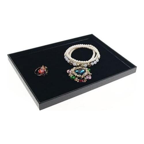 High Quality Small Jewelry Necklace tray Jewelry Organizer Earrings Rings BraceletS Flat Empty Plate Jewelry Display Stand