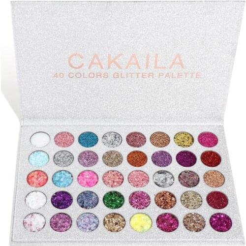 CAKAILA9 40 Colors Eyeshadow Palette Golden Onion Powder Sequins Diamond Shiny Matte Eye Shadow Longlasting Eye Makeup TSLM2