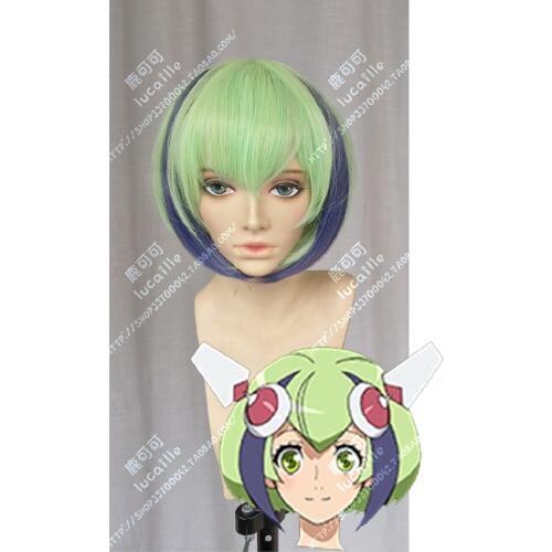 Anime Dimension W Yuizaki Mira Yurizaki Cosplay Wigs Short Straight Heat Resistant Synthetic Hair Wig + Wig Cap