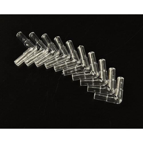 High Quality 10pcs/bag Creative Plastic Transparant 2 Way 5mm Airline Air Valve Tubing Connector For Aquarium Accessories