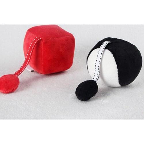 Eye-catching Baby Toy Colored Visual Development Stuffed Soft Rattle Ball Toy for Infan Baby Sensory Rattle Toy