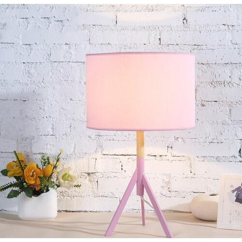 Nordic cloth light simple warm led lamp bedroom desk lamp decorative bedside lamp living room lamp table office light LU807925