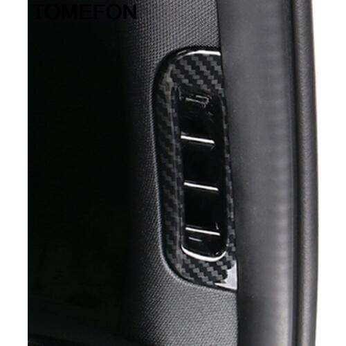 TOMEFON For Jeep Grand Cherokee 2011-2018 Front A Pillar Air Vent Outlet Cover Trim Overlay Interior Car Styling 2pcs