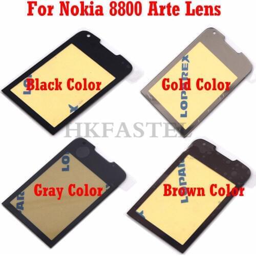HKFASTEL high quality LCD Mirror For Nokia 8800A 8800 Arte Gold Sapphire Arte Mirror Display Screen Lens Protective Glass + Glue