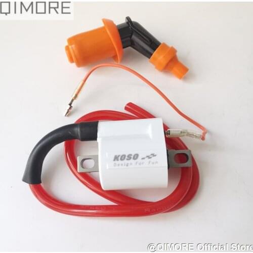 KOSO performance racing high voltage Ignition coil for Scooter Minarelli 1E40QMB JOG50 JOG90 RS100 VENTO ZIP LS49 Hurricane 50