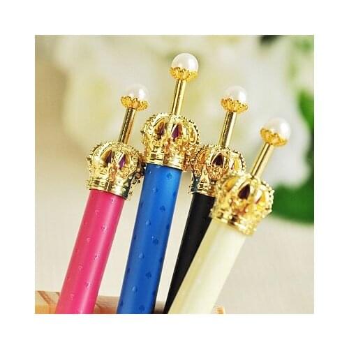 10pcs Small fresh elegant upscale Crown Princess gel pen /ballpoint pen/ pencil