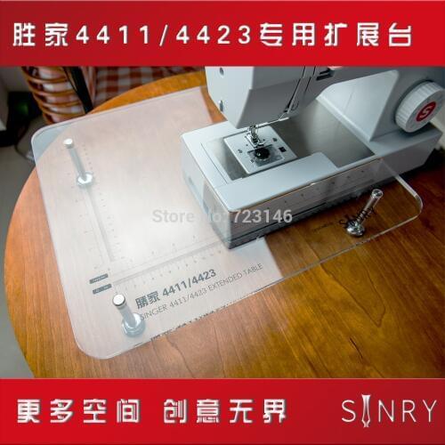 NEW SINGER Sewing Machine High quality acrylic Extension Table FOR SINGER 4423 4411 2273 3323 1507 8280 2259