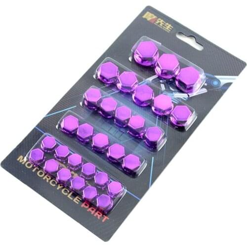 30Pcs/Set Motorcycle Modification Accessories Head Cover For Kawasaki Styling r30 Cover Parts Decorative Screw K6U5