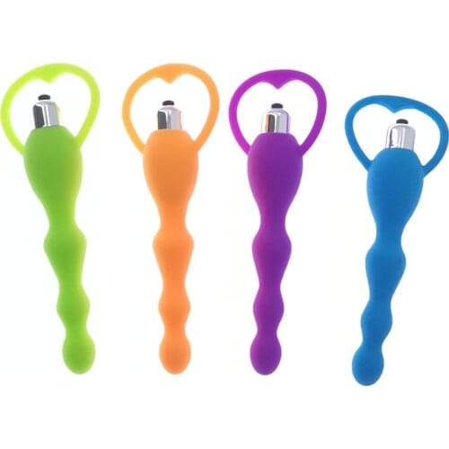 Anal Vibrator Sex Toy for Women Anal Beads Vibrators Gay Prostate Massage Smooth Butt Soft Silicone plugs Dildo Couple Sex Goods