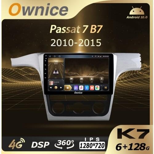 K7 Ownice Android 10.0 6G 128G Car Radio Stereo 360 Panorama for Volkswagen passat 7 B7 2010 - 2015 Auto GPS DSP 8 Core 4G LTE