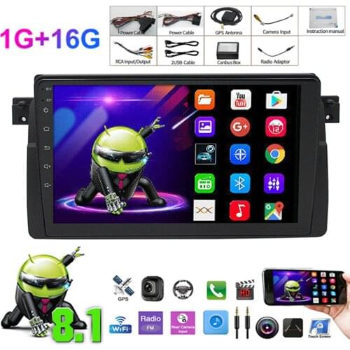9" Android 8.1 Car Radio Stereo Multimedia Video Player For BMW 3 Series E46 M3 GPS Navigation Head Unit 4G WIFI 2 Din