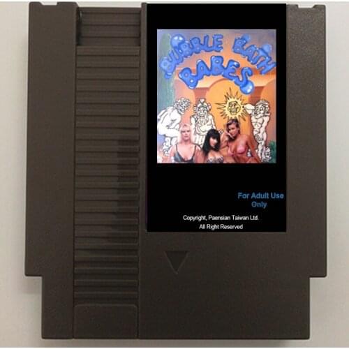 Bubble Bath Babes Nes Card For 72 Pin 8 Bit Game Player