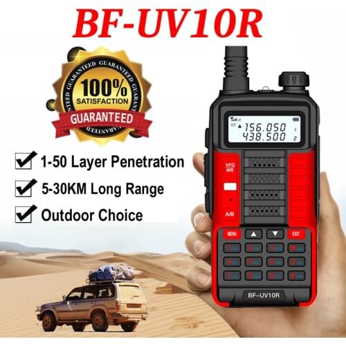BaoFeng UV10R Two Way Radio Portable Walkie Talkies Ham Radio Transceiver Long Range 50km Hunt Forest UV 10R Beter Baofeng UV 5R