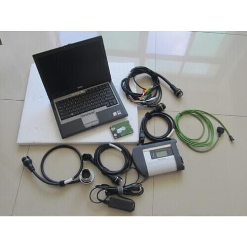 Second hand laptop D630 installed 2020.12V Software for MB Car Star C4 diagnostic Scanner SD Connect Compact 4 ready to use