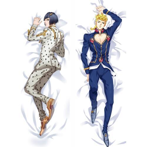Anime JoJos Bizarre Adventure Giorno Giovanna Bruno Bucciarati Cosplay Dakimakura Pillow Case Hugging Body Gift