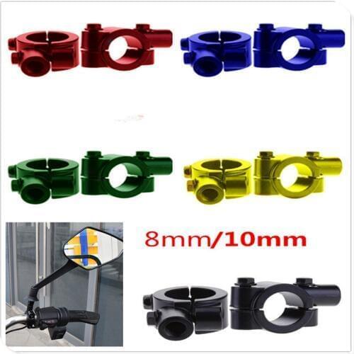 2Pc colorful Motorcycle Rear View Mirrors Holder Adapter for CALIFORNIA Custom TouRing Classic ELDORADO GRISO MGX21