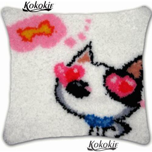 DIY carpet cushion embroidery latch hook rug canvas Handmade cross stitch kits embroidery needlework sets