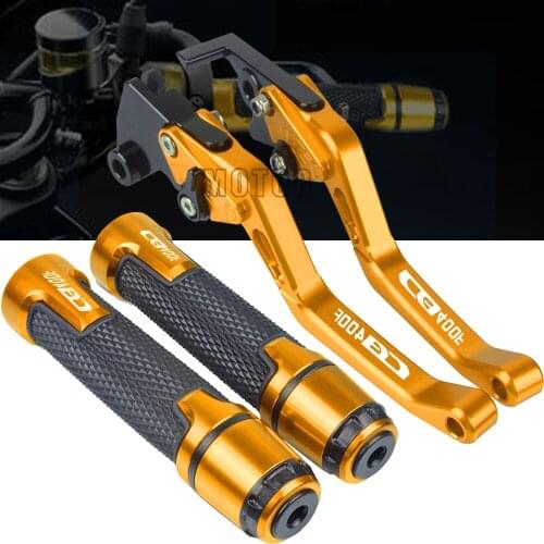 For Honda CB1 CB400F 1989 1990 1991 Motorcycle Accessories CNC Aluminum Brake Clutch Levers Handlebar Grip Handle Hand Grip Ends