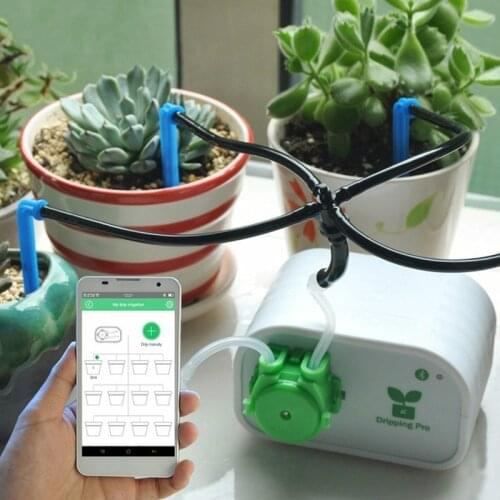 Garden Automatic Watering Flower Self Device Succulents Drip Irrigation Water Pump Timer System Mobile Phone Control Intelligent